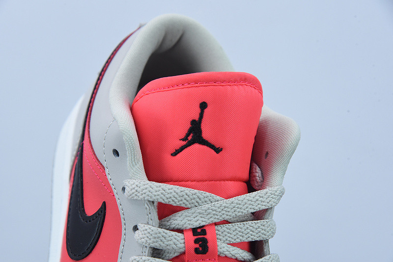 AIR JORDAN 1 RETRO LOW LIGHT IRON ORE SIREN RED DC0774-060