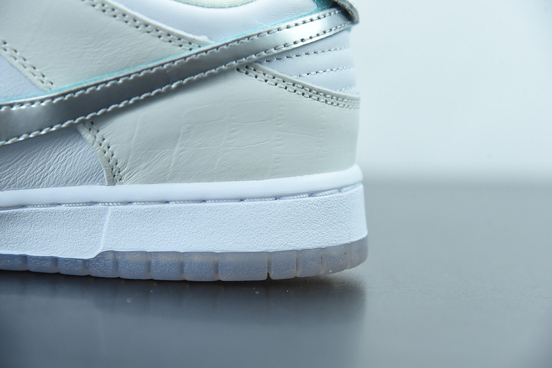 nike sb dunk low Di*m*nd supply co white Di*m*nd bv1310-100