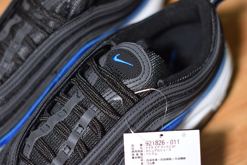 NIKE AIR MAX 97 BLACK BLUE NEBULA 921826-011