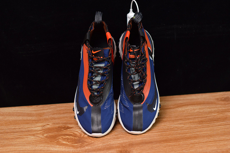 NIKE REACT RUNNERr MID WR ISPA BLUE VOID TEAM ORANGE AT3143-400