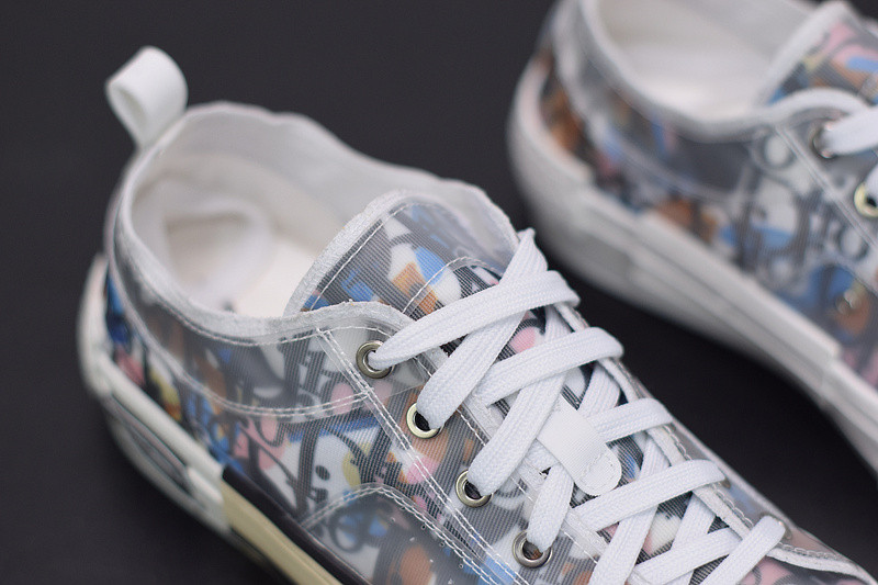 B23 LOW-TOP SNEAKER IN DIO* OBLIQUE WITH DIO* AND ALEX FOXTON PRINT