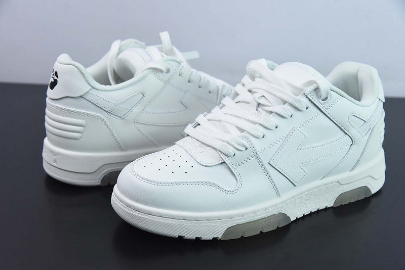 OF™ C/O VIRGIL ABLOH OUT OF OFFICE LOW-TOP LEATHER SNEAKERS ‘OOO“