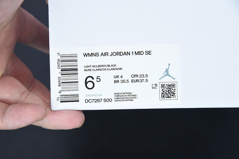 AIR JORDAN 1 MID SE LIGHT MULBERRY DC7267-500