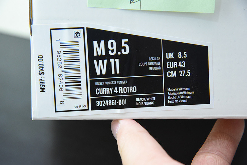 Under Armour Curry 4 Flotro Grey Black 3024861-101