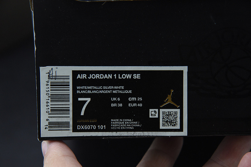 Air Jordan 1 Low SE Tear Away Silver DX6070-101