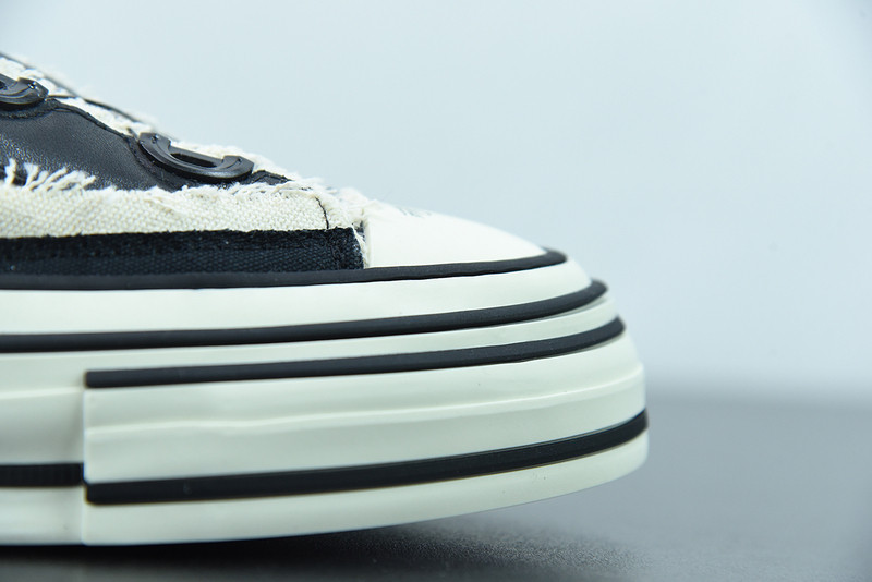 XVESSEL BLACK LACE-UP SNEAKERS