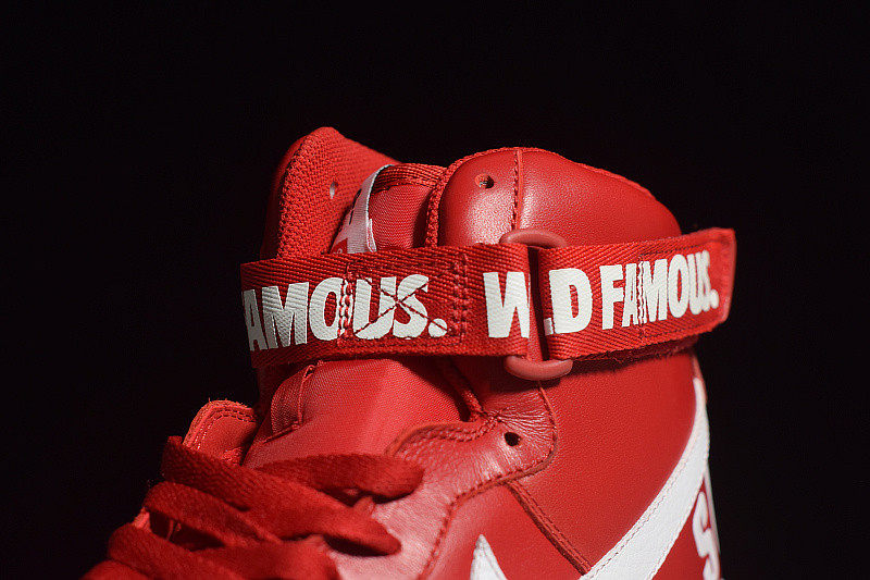 NIKE AIR FORCE 1 HIGH Supreme SP "Supreme" RED 698696-610