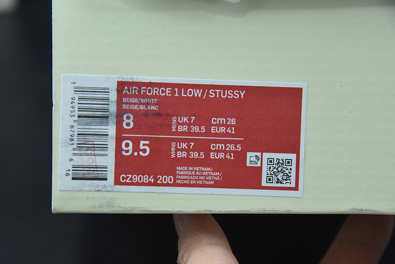 Nike Air Force 1 Low Stussy Fossil CZ9084-200