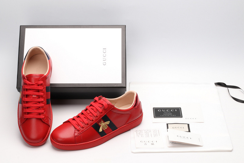 G*u*i ace embroidered low-top sneaker