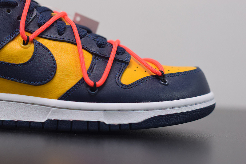 OF NIKE DUNK LOW LEATHER BLUE&YELLOW CT0856-700