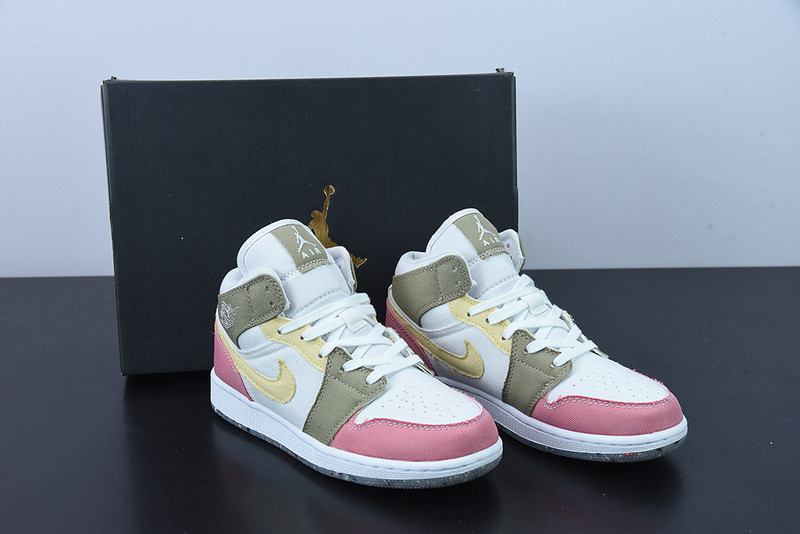AIR JORDAN 1 MID GS PASTEL GRIND DJ0338-100