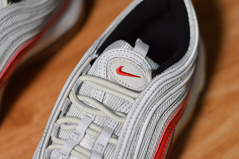 NIKE AIR MAX 97 PURE PLATINUM UNIVERSITY RED 921826-009