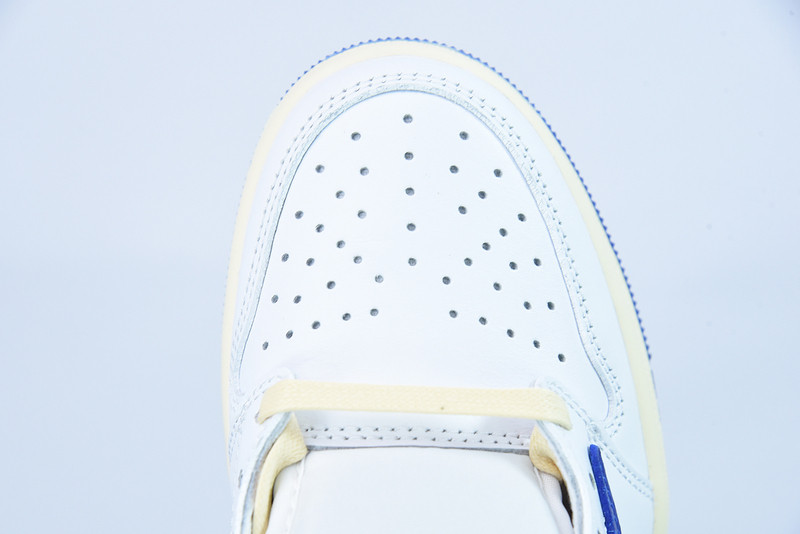 FRAGMENT DESIGN X TRAVIS SCOTT X AIR JORDAN 1 RETRO LOW WHITE ROYAL BLUE DM9868-218