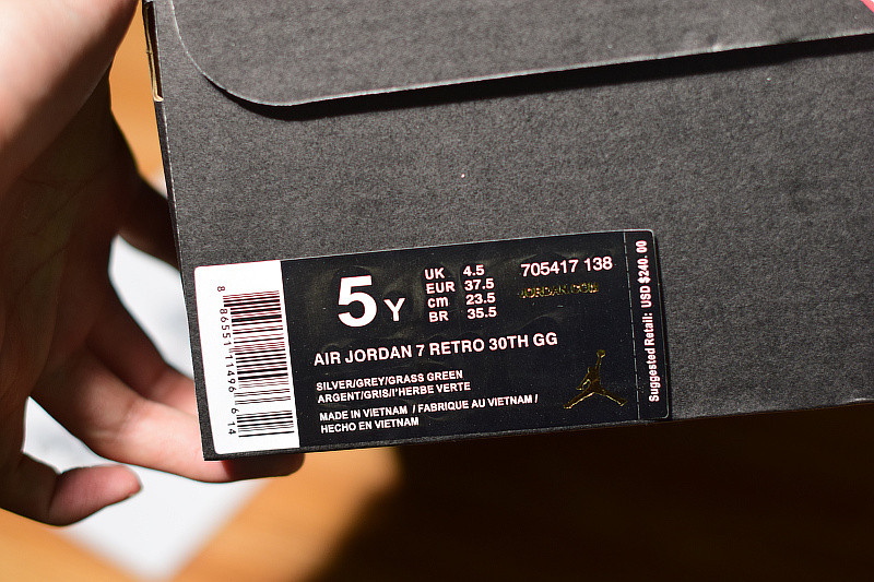 AIR JORDAN 7 RETRO 30TH GG "VERDE" 705417-138