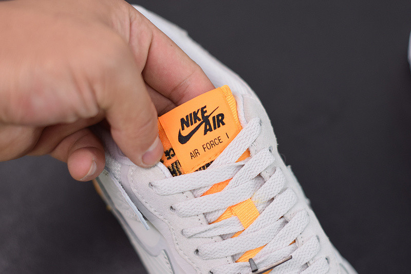 NIKE AIR FORCE 1 SHADOW VAST GREY LASTER ORANGE CU3446-001