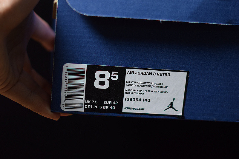 AIR JORDAN 3 RETRO "CHARITY GAME" 136064-140