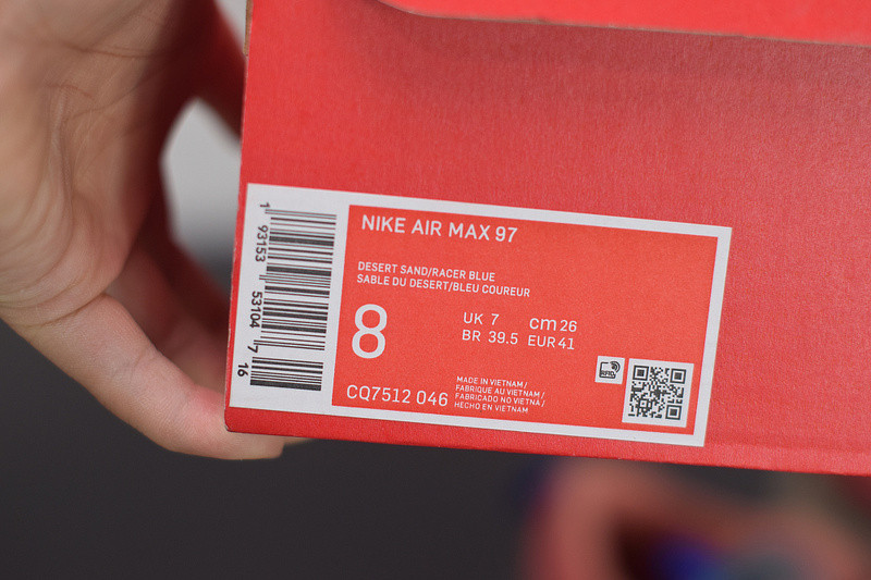 NIKE AIR MAX 97 “CORDUROY PACK”  WHITE/PINK  CQ7512-462