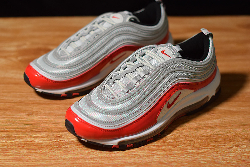 NIKE AIR MAX 97 PURE PLATINUM UNIVERSITY RED 921826-009