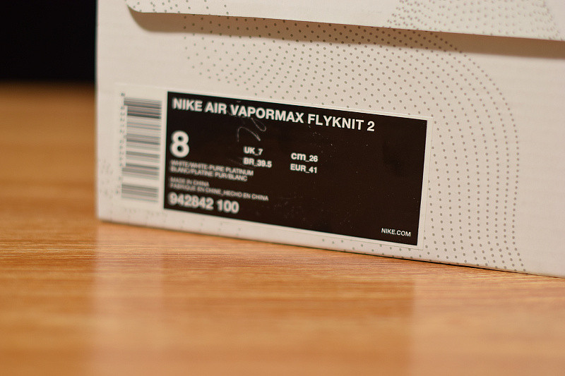 NIKE AIR VAPORMAX FLYKNIT 2 WHITE PURE PLATINUM 942842-100