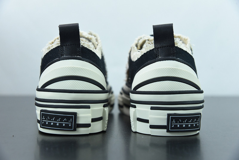 XVESSEL BLACK LACE-UP SNEAKERS