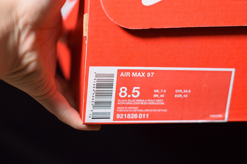 NIKE AIR MAX 97 BLACK BLUE NEBULA 921826-011