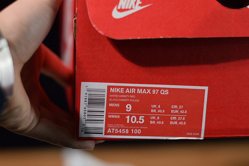 NIKE AIR MAX 97 SILVER WHITE AT5458-100