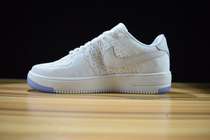 NIKE AIR FORCE 1 ULTRA FLYKNIT LOW "WHITE ICE" 817419-100