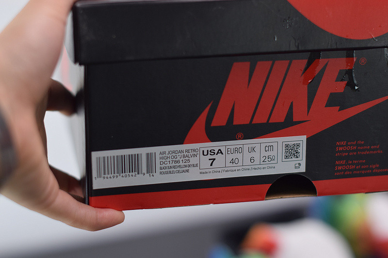 J BALVIN’S AIR JORDAN 1 HIGH OG "J BALVIN" MULTI-COLOR DC1786-125