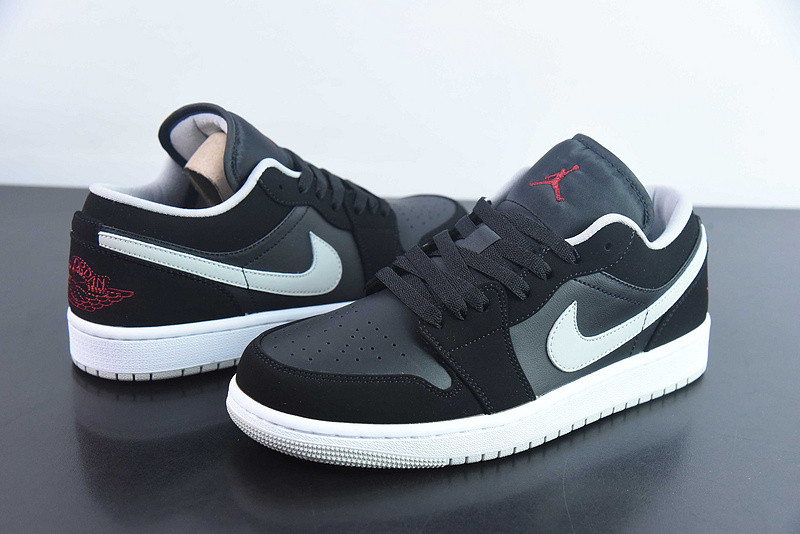 Air Jordan 1 Low Black Wolf Grey 553558-032