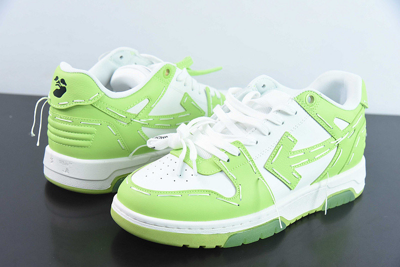 OF™ C/O VIRGIL ABLOH OUT OF OFFICE LOW-TOP LEATHER SNEAKERS ‘OOO“
