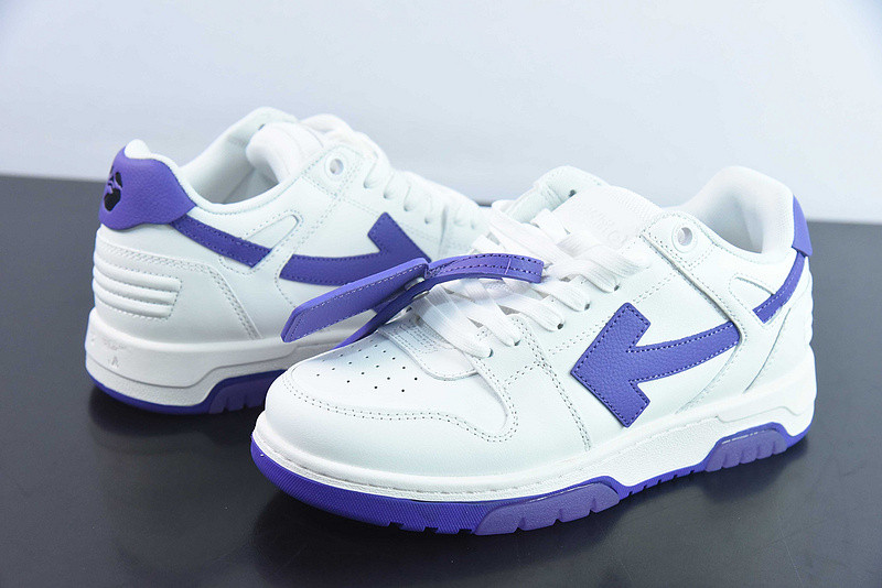 OF™ C/O VIRGIL ABLOH OUT OF OFFICE LOW-TOP LEATHER SNEAKERS ‘OOO“
