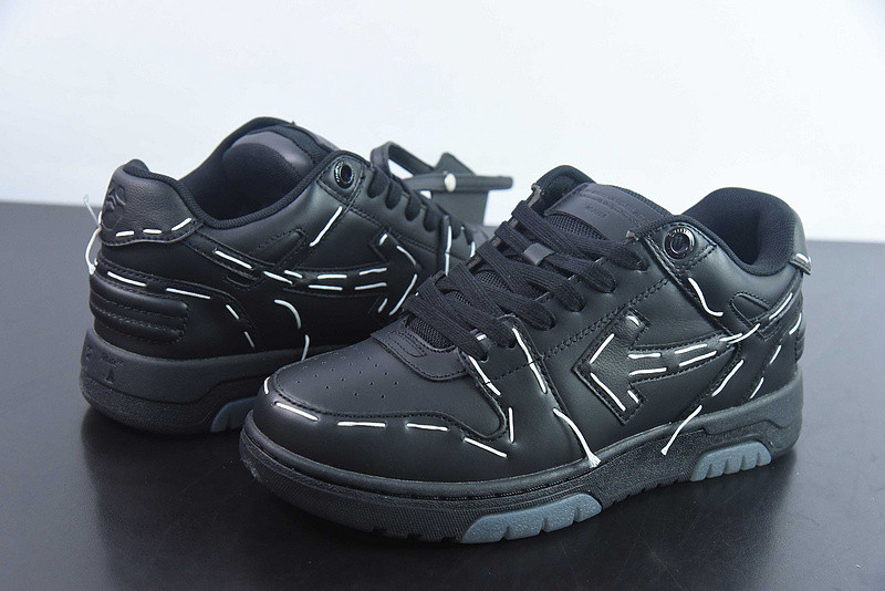 OF™ C/O VIRGIL ABLOH OUT OF OFFICE LOW-TOP LEATHER SNEAKERS ‘OOO“
