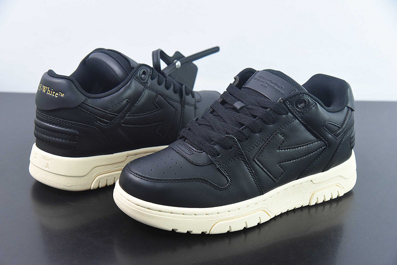 OF™ C/O VIRGIL ABLOH OUT OF OFFICE LOW-TOP LEATHER SNEAKERS ‘OOO“