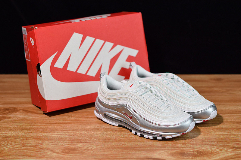 NIKE AIR MAX 97 SILVER WHITE AT5458-100