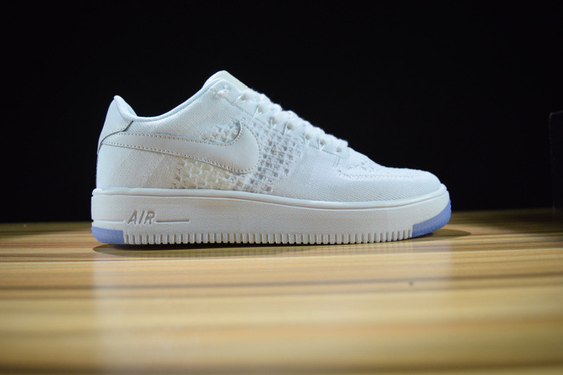 NIKE AIR FORCE 1 ULTRA FLYKNIT LOW "WHITE ICE" 817419-100