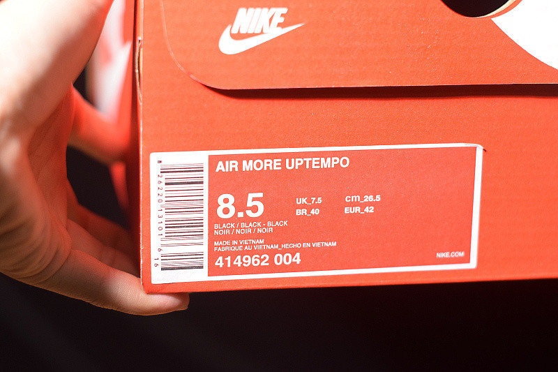 NIKE AIR MORE UPTEMPO "BLACK REFLECTIVE" 414962-004