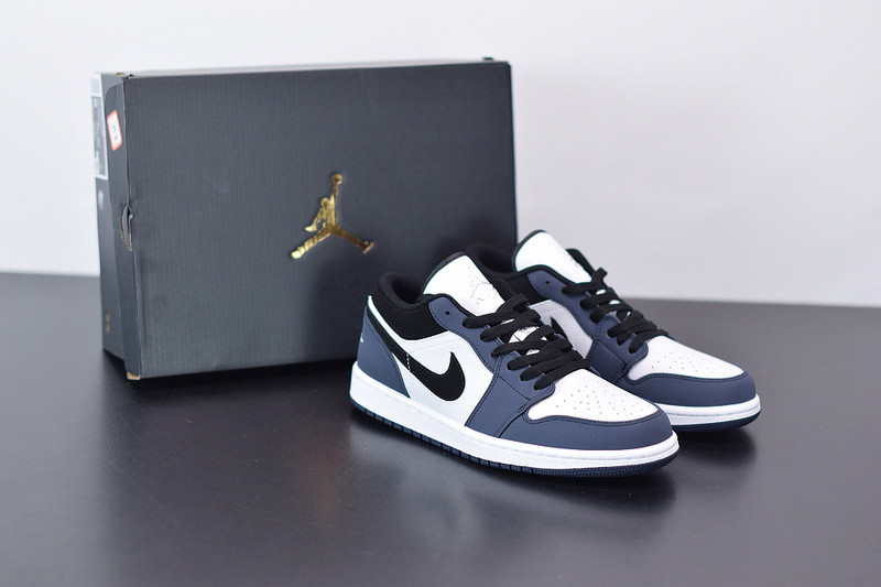 AIR JORDAN 1 LOW RETRO NAVY MIDNIGHT WHITE BLACK 309192-101