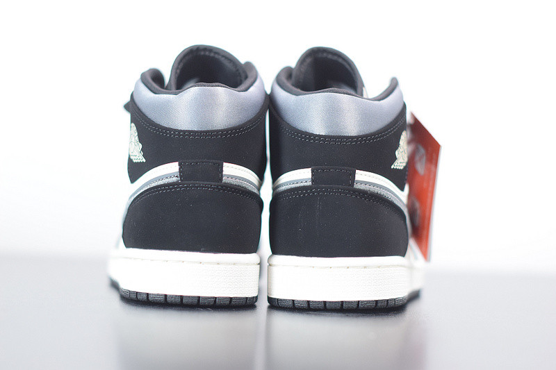 AIR JORDAN 1 MID SATIN GREY TOE 852542-011