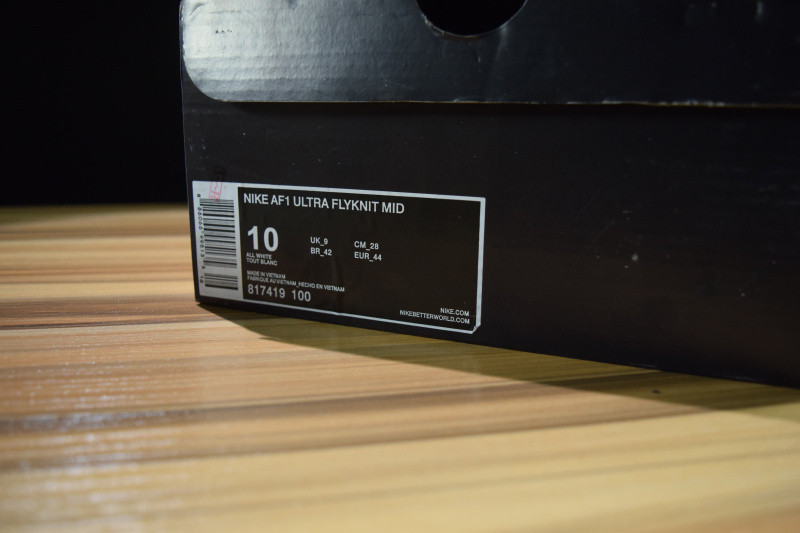 NIKE AIR FORCE 1 ULTRA FLYKNIT LOW "WHITE ICE" 817419-100