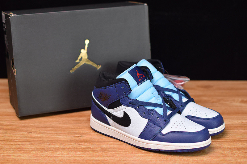 AIR JORDAN 1 MID SE "DEEP ROYAL BLUE" 852542-400