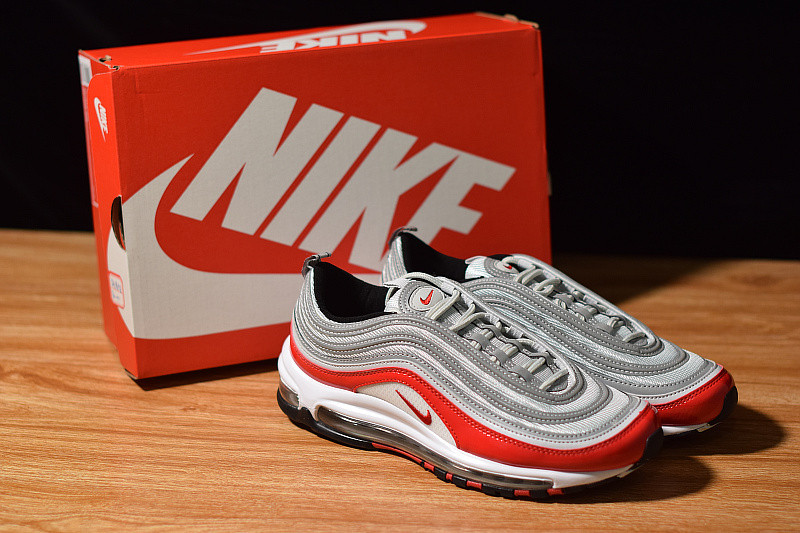 NIKE AIR MAX 97 PURE PLATINUM UNIVERSITY RED 921826-009