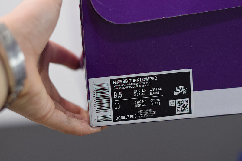 NIKE SB DUNK LOW “LASER ORANGE” BQ6817-800