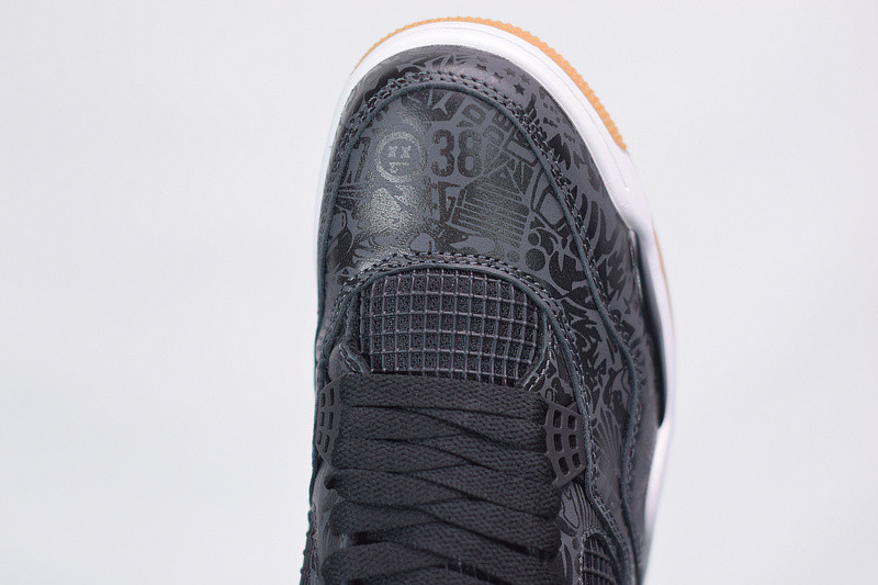 AIR JORDAN 4 RETRO LASER BLACK GUM CI1184-001