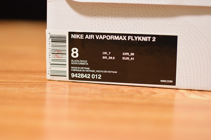 NIKE AIR VAPORMAX FLYKNIT 2 BLACK DARK GREY 942842-012