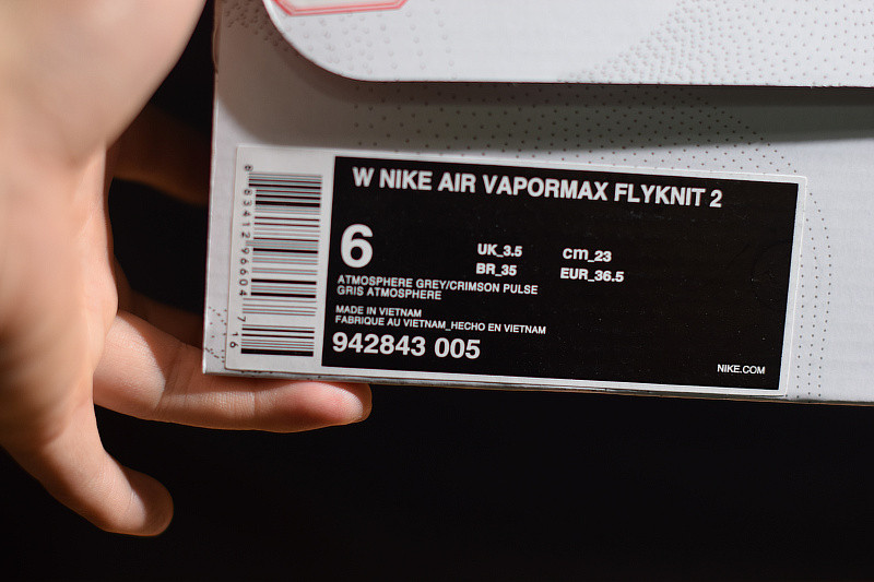 NIKE AIR VAPORMAX 2 ATMOSPHERE GREY CRIMSON PULSE (W) 942843-005