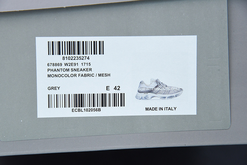 BC PHANTOM SNEAKER MONOCOLOR FABRIC/ MESH 678869 W2E91 1715