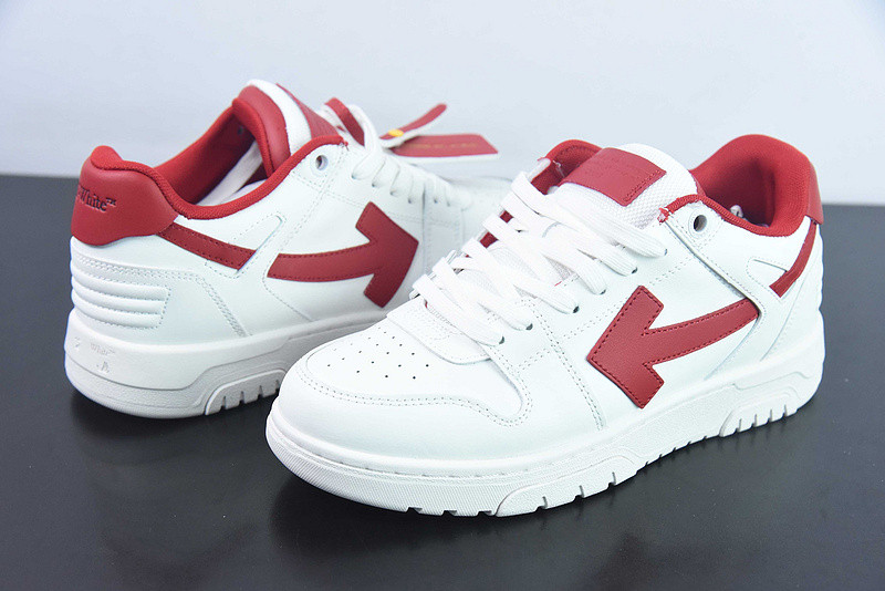 OF™ C/O VIRGIL ABLOH OUT OF OFFICE LOW-TOP LEATHER SNEAKERS ‘OOO“