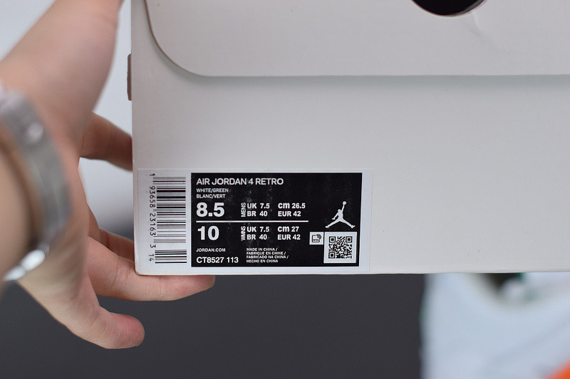 AIR JORDAN 4 “GREEN METALLIC”  CT8527-113