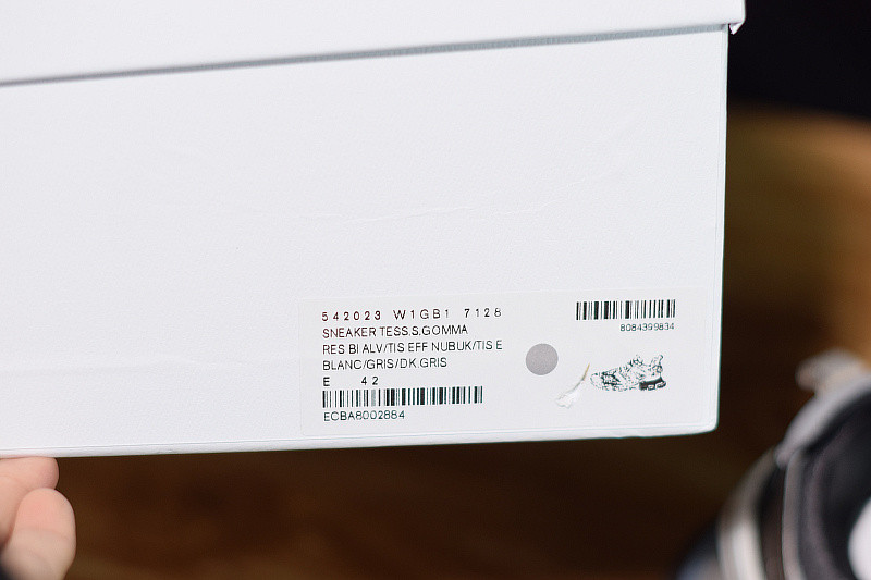 BC SNEAKER TESS.S.GOMMA MAILLE WHITE/ORANGE 542023 W1GB1 7128