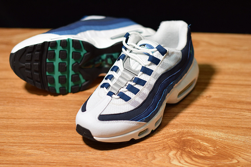 NIKE AIR MAX 95 WHITE SLATE BLUE 554970-131